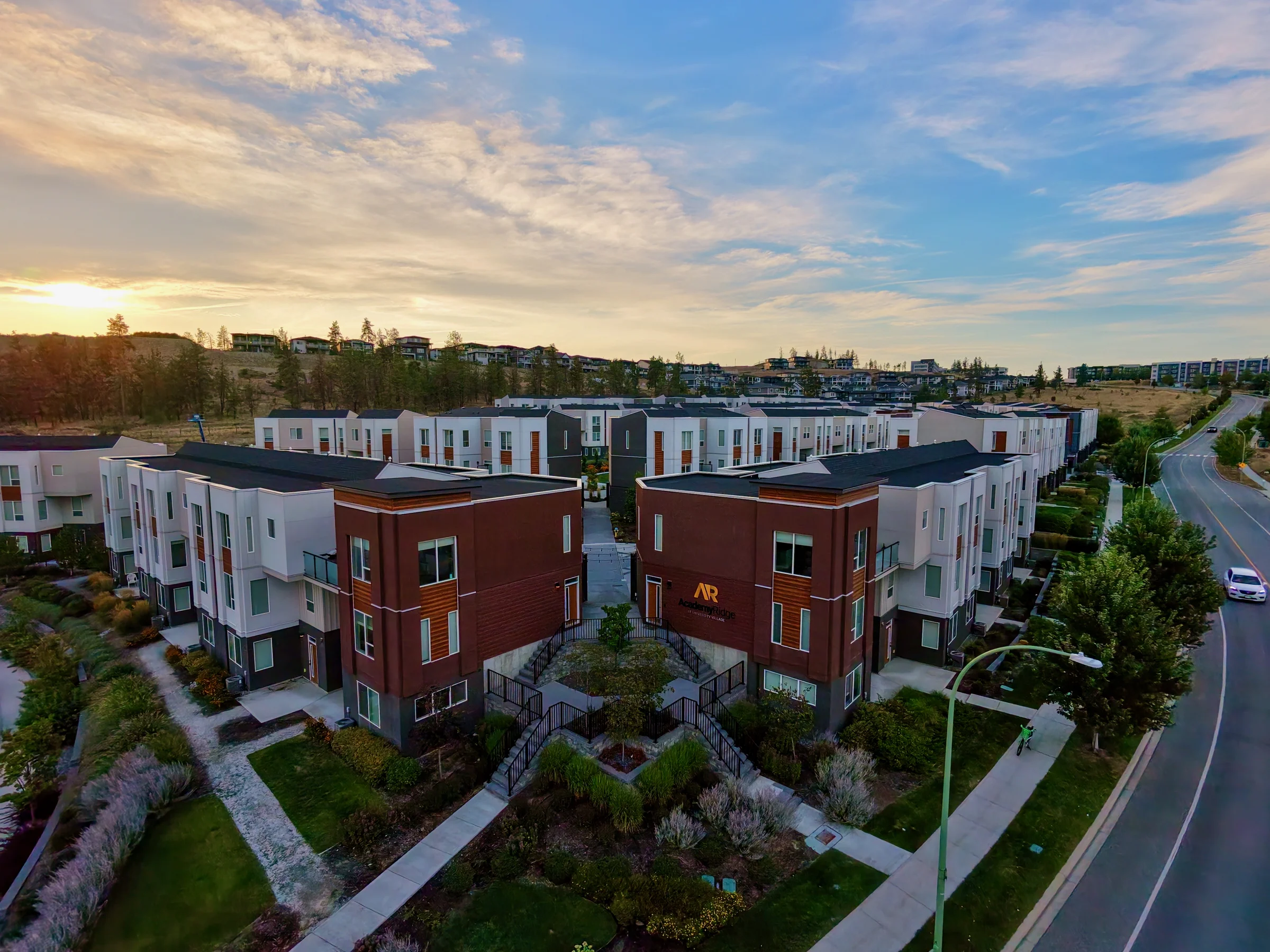 Aerial view of Academy Ridge at University Village
