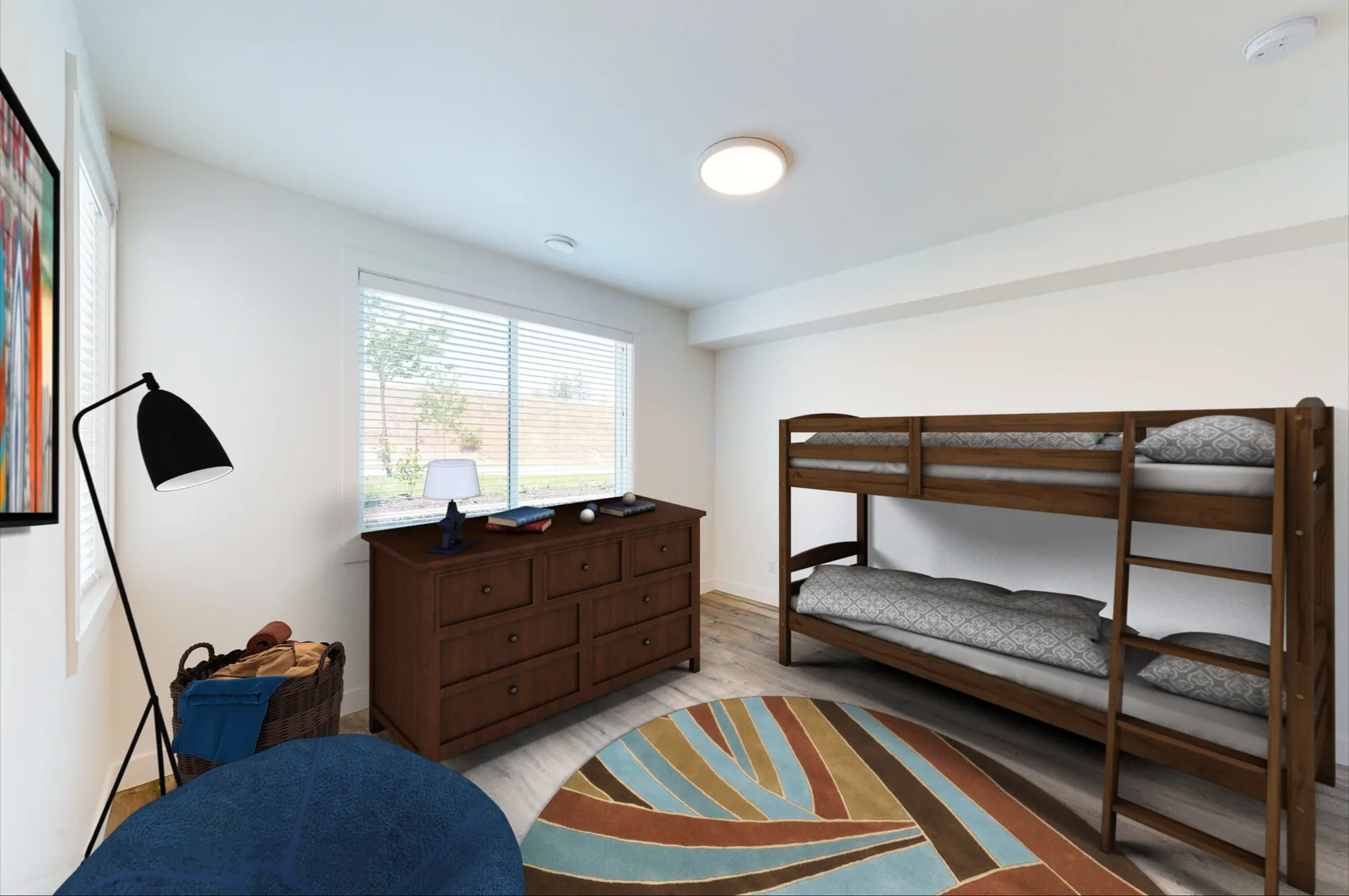 An Academy Ridge lock-off flex room furnished as a childrens room, second view
