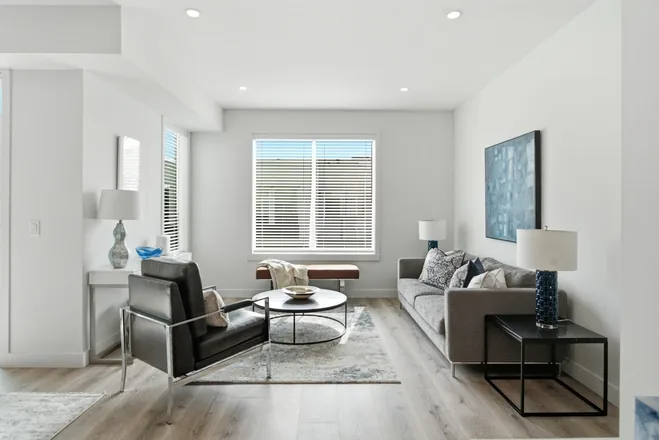 Living room in the Alpha show home