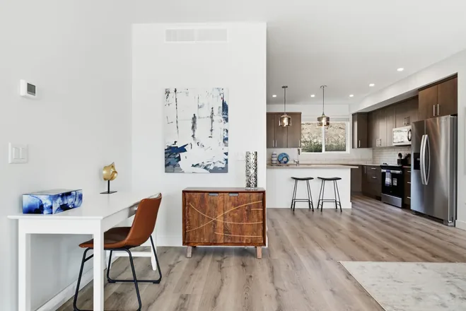 Living room in the Alpha show home