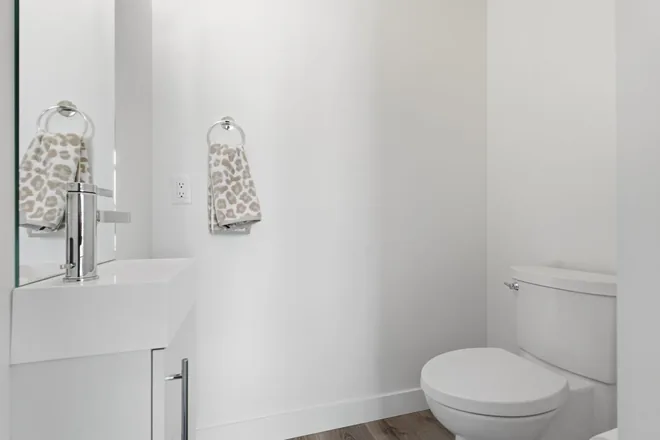 Bathroom in an Academy Ridge show home