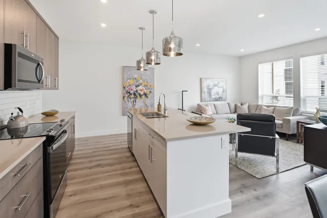 Modern kitchen in the Beta show home