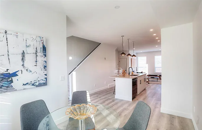 Dining area in the Delta show home
