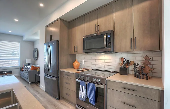 Kitchen in the Delta show home