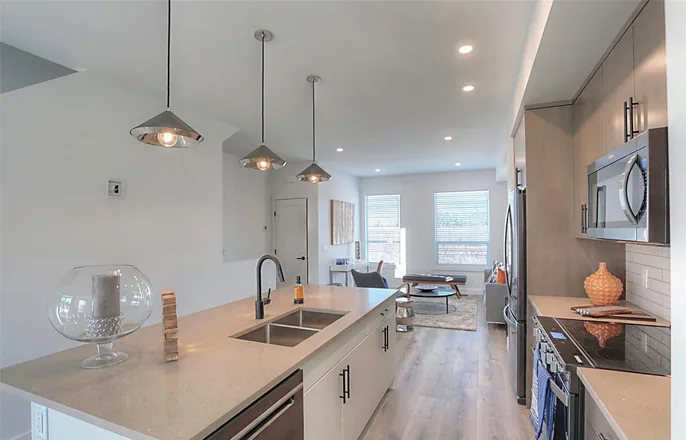Kitchen in the Delta show home